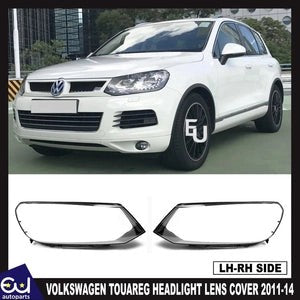 RVOLKSWAGENTOUAREGHEADLIGHTLENSCOVERLAMPLEFTRIGHTSIDEPAIR2011-2014