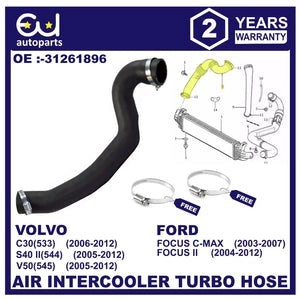 RVOLVOC30S40V50C702.0DINTERCOOLERTURBOHOSEPIPEDIESEL31261896