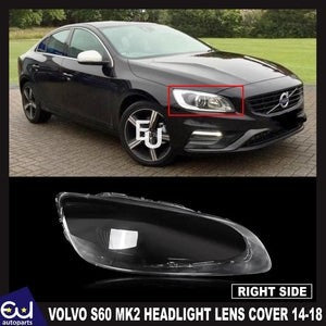 RVOLVOS60MK2134RIGHTDRIVERRHSIDEFRONTHEADLIGHTLAMPLENSCOVER14-18