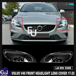RVOLVOV40FRONTLEFTRIGHTSIDEPAIRR+LHEADLIGHTLAMPLENSCOVER2017-2020