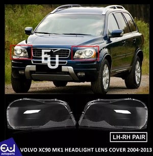 RVOLVOXC90MK1FRONTHEADLIGHTLAMPLENSCOVERLEFTRIGHTSIDEPAIR04-2013