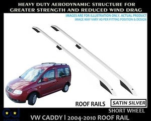 RVWCADDYALUMINIUMROOFRAILBARSRACKSETSATINBLACKOEMQUALITY2004-10