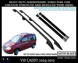 RVWCADDYROOFRACKRAILS&CROSSBARSSETSWBBLACKOEMQUALITY2004-2010