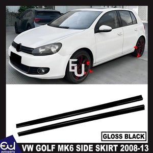 RVWGOLF6MK6SESIDESKIRTEXTENSIONLIPSPLITTERGLOSSBLACK2008-2013