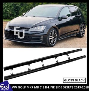 RVWGOLFMK7MK7.5RLINE2013-2020SIDESKIRTEXTENSIONBLADEGLOSSBLACK