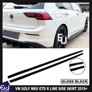 RVWGOLFMK82019-2023GTIGTDRLINESIDESKIRTEXTENSIONBLADESGLOSSBLACK