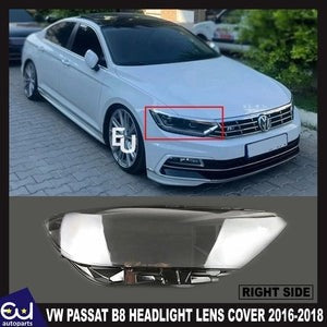 RVWPASSATB8FRONTRIGHTDRIVERCLEARHEADLIGHTLENSSHELLLAMPSHADE16-18
