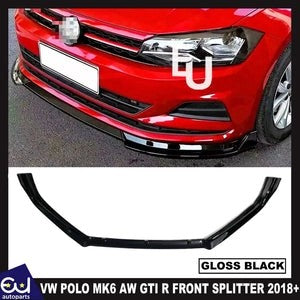 RVWPOLOMK6AWGTIRGLOSSBLACKFRONTSPLITTERSPOILERLIPBODYKIT2018+