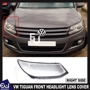 RVWTIGUANFRONTRIGHTSIDECLEARHEADLIGHTCOVERLENSSHELLLAMPSHADE13-15