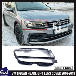 RVWTIGUANFRONTRIGHTSIDECLEARHEADLIGHTCOVERLENSSHELLLAMPSHADE16-19
