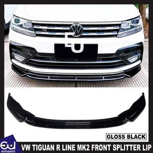 RVWTIGUANRLINEMK2PRE-FACELIFTFRONTSPLITTERSPOILERLIPKITGLOSSBLACK