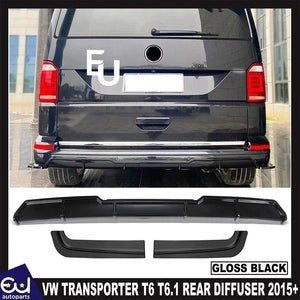 RVWTRANSPORTERT6T6.1REARBUMPERDIFFUSERBLADEVALANCEGLOSSBLACK2015+