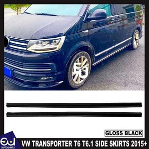 RVWTRANSPORTERT6T6.1SIDESKIRTSEXTENTIONSSPOILERLIPGLOSSBLACK2015+