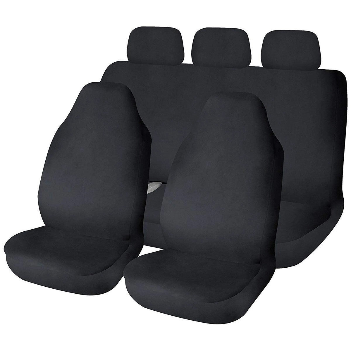 SakuraFullSetUniversalBlackWaterproofDurableCarSeatCoversProtectors