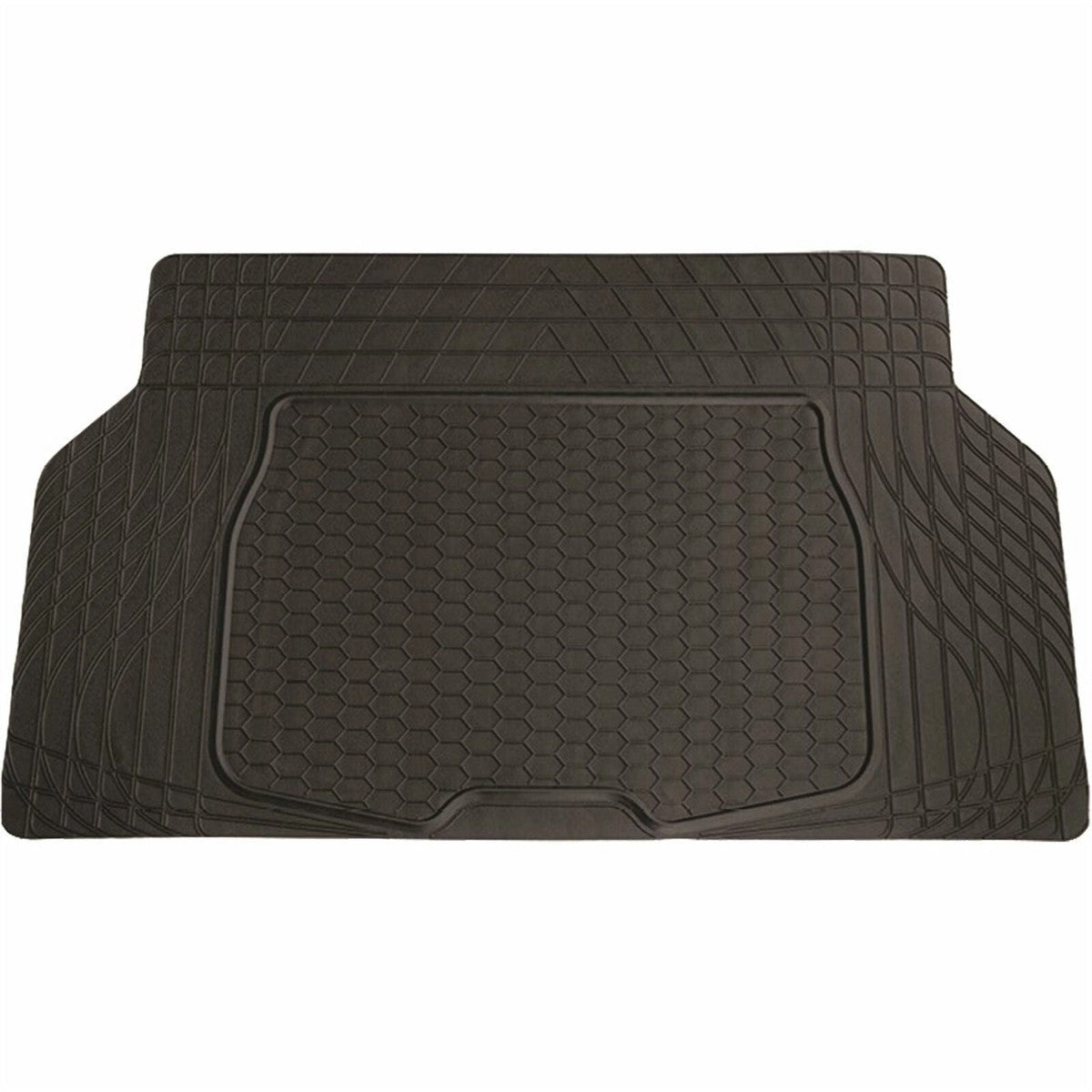 SakuraUniversalFitAllBlackHeavyDutyRubberNon-SlipCarBootLiner