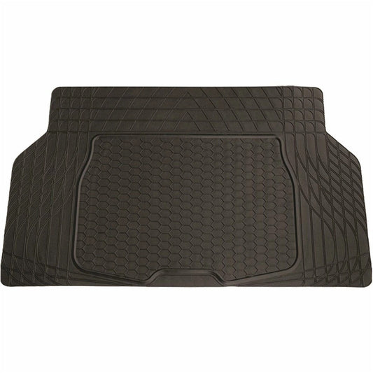 SakuraUniversalFitAllBlackHeavyDutyRubberNon-SlipCarBootLiner