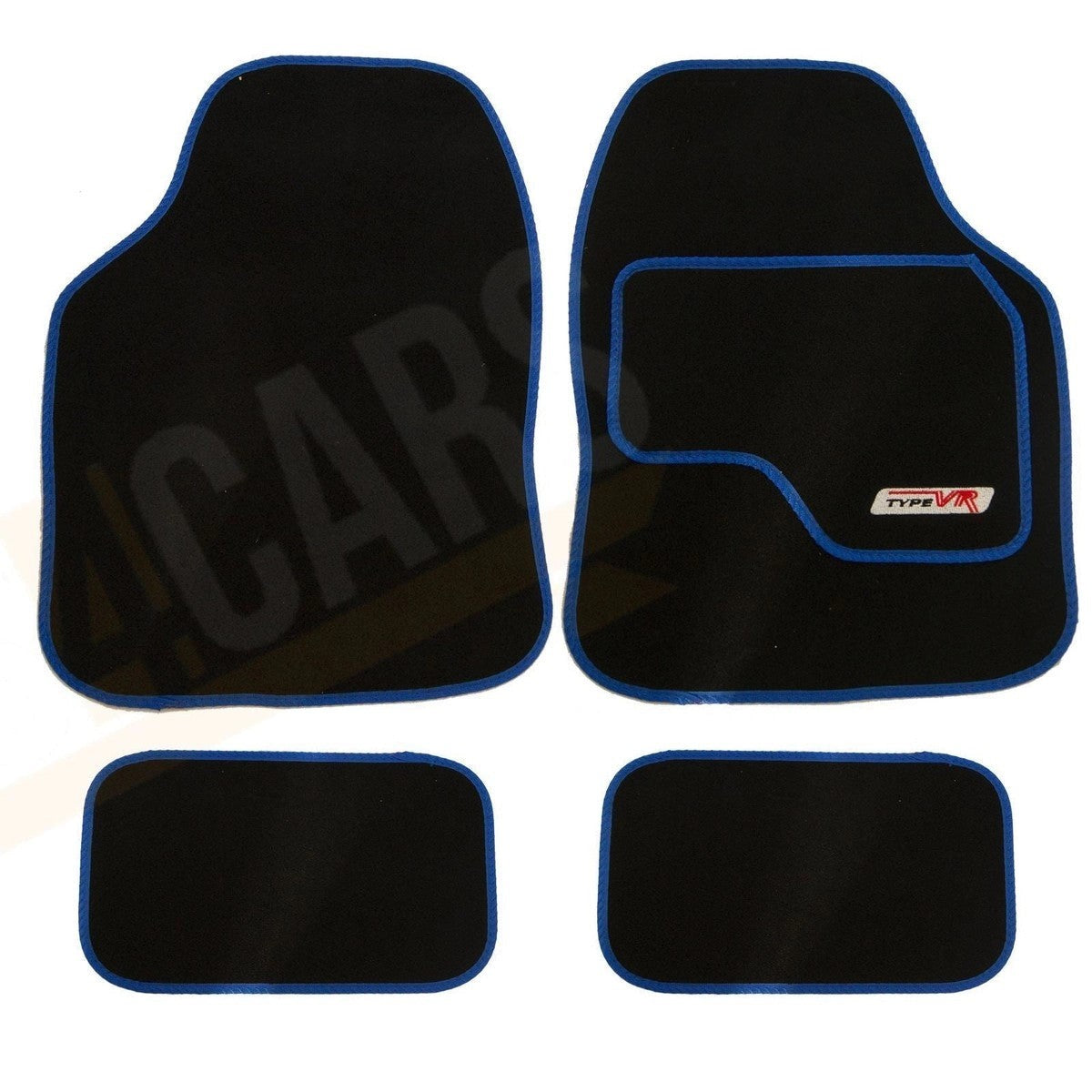 SakuraVRBlueEmbroideredEdgingCarMatSet(Front&Rear)Universal