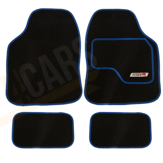 SakuraVRBlueEmbroideredEdgingCarMatSet(Front&Rear)Universal