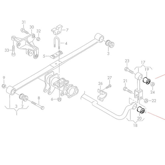 ShockAbsorberRubber,AntiRollBarBushFitsMercedesSprinter,Vw,2D0511413