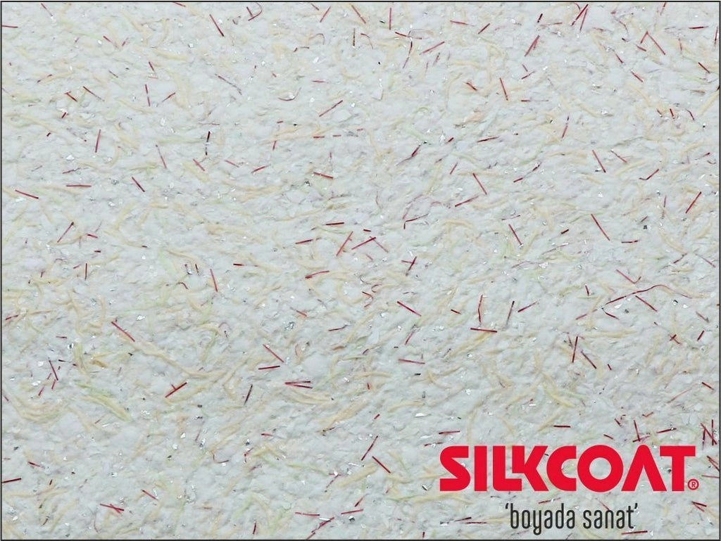 SilkcoatLiquidWallpaperDecorativeInteriorWallSilkPlasterYellow-Red