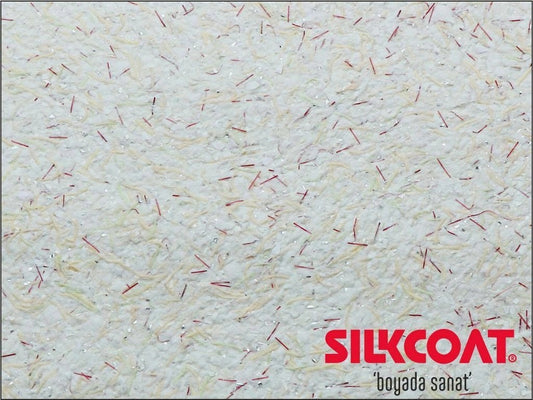 SilkcoatLiquidWallpaperDecorativeInteriorWallSilkPlasterYellow-Red