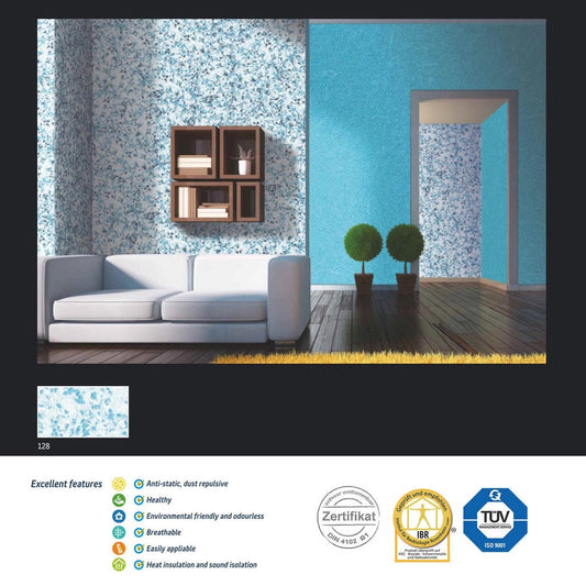 SkyBlue-WhitePolymer-BasedLiquidInteriorWallpaperSilkCoatingPaint