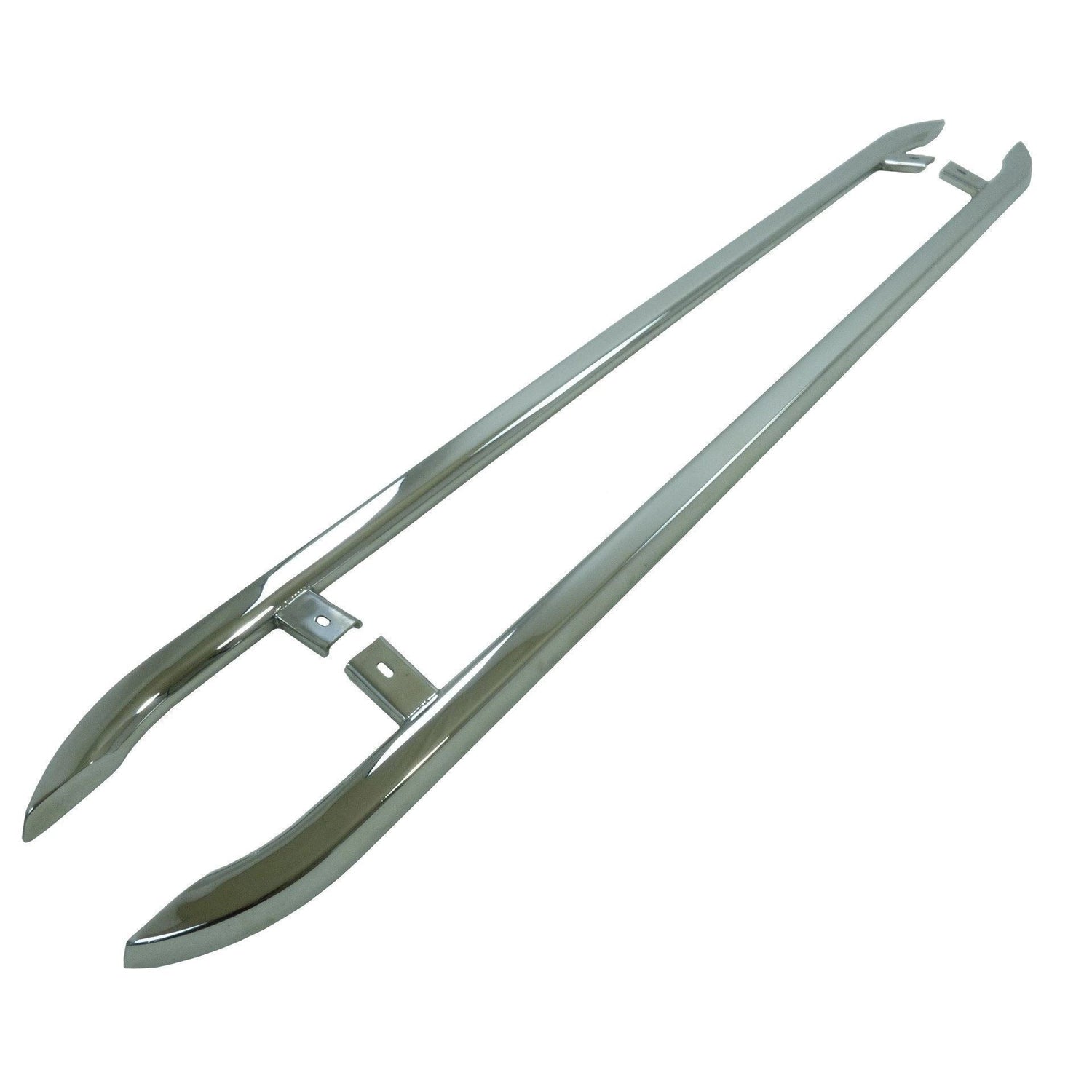 StainlessSteelAngularOEStyleSideBarsfortheVolkswagenTransporterT6SWB