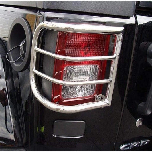 StainlessSteelTailLightGuardsforJeepWranglerJKUnlimited4Dr2007-2017