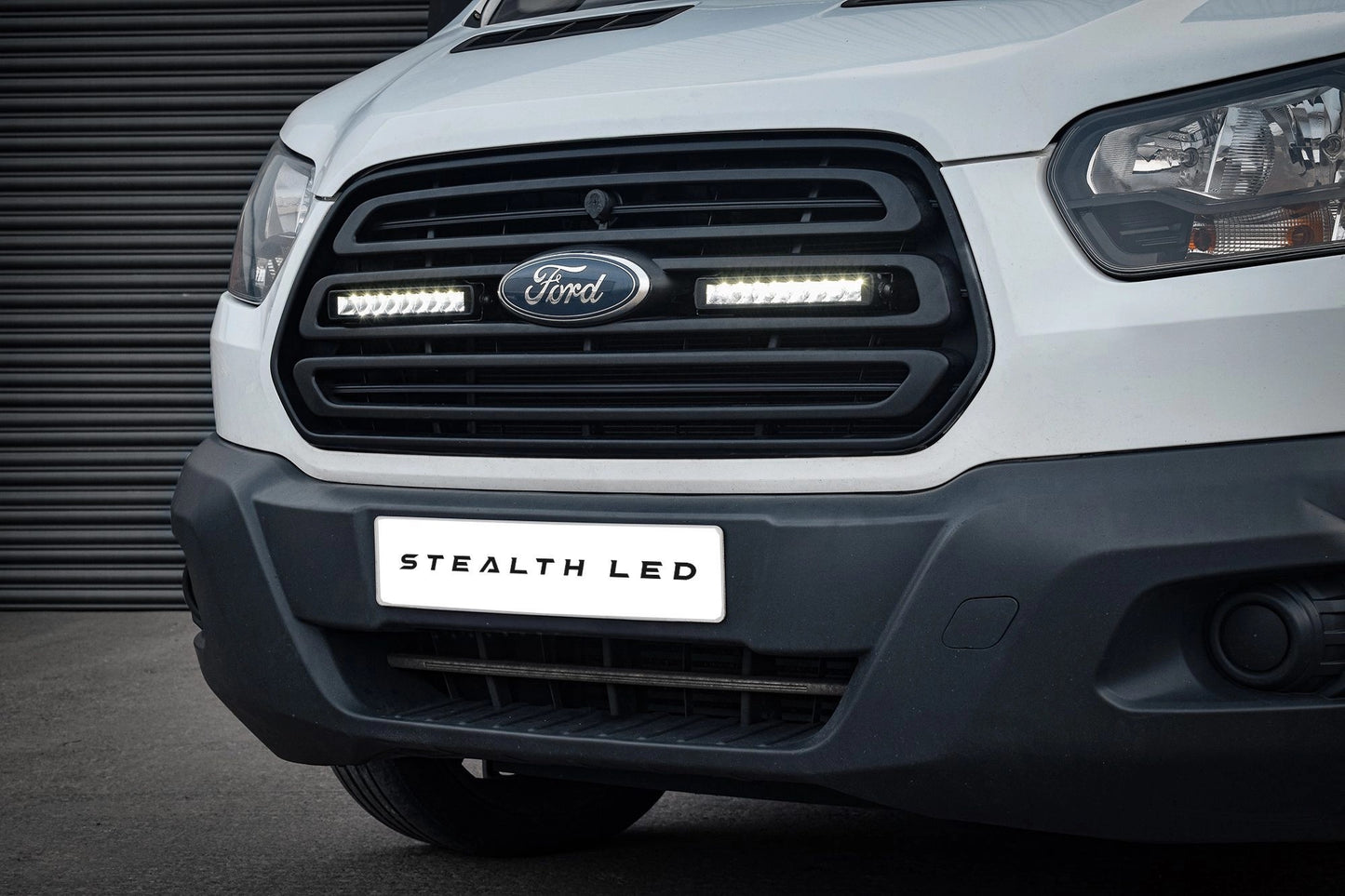 StealthLEDFordTransit2015-2019Twin10″LuminousLEDIntegrationGrilleKit–7,560Lumens