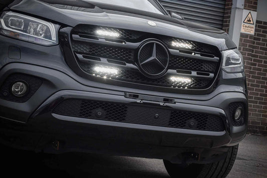 StealthLEDMercedesXClass2017-2020Quad6″LuminousLEDIntegrationGrilleKit–11,520Lumens