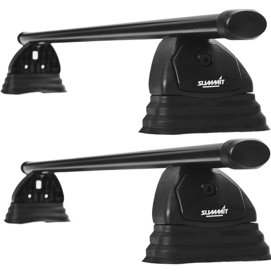 SummitSUP-008PremiumMultiFitRoofBars,BlackSteel,Setof2