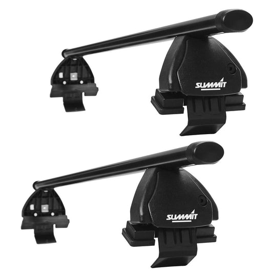 SummitSUP-084PremiumMultiFitRoofBars,BlackSteel,Setof2