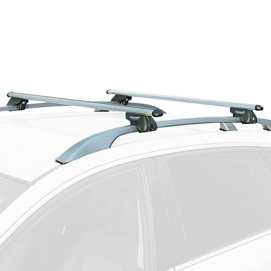 SummitSUP-930CPremiumRailingRoofBarforCarswithRaisedRunningRails,Aluminium,Setof2