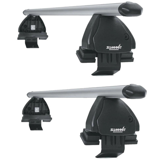 SummitSUP-A084PremiumAluminiumMulti-FitRoofBars,Lockable,Setof2