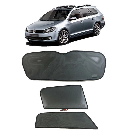 SunshadeSet/SunVisorSets3Windows/3PcsFitsVwGolfMk6,2010To2011