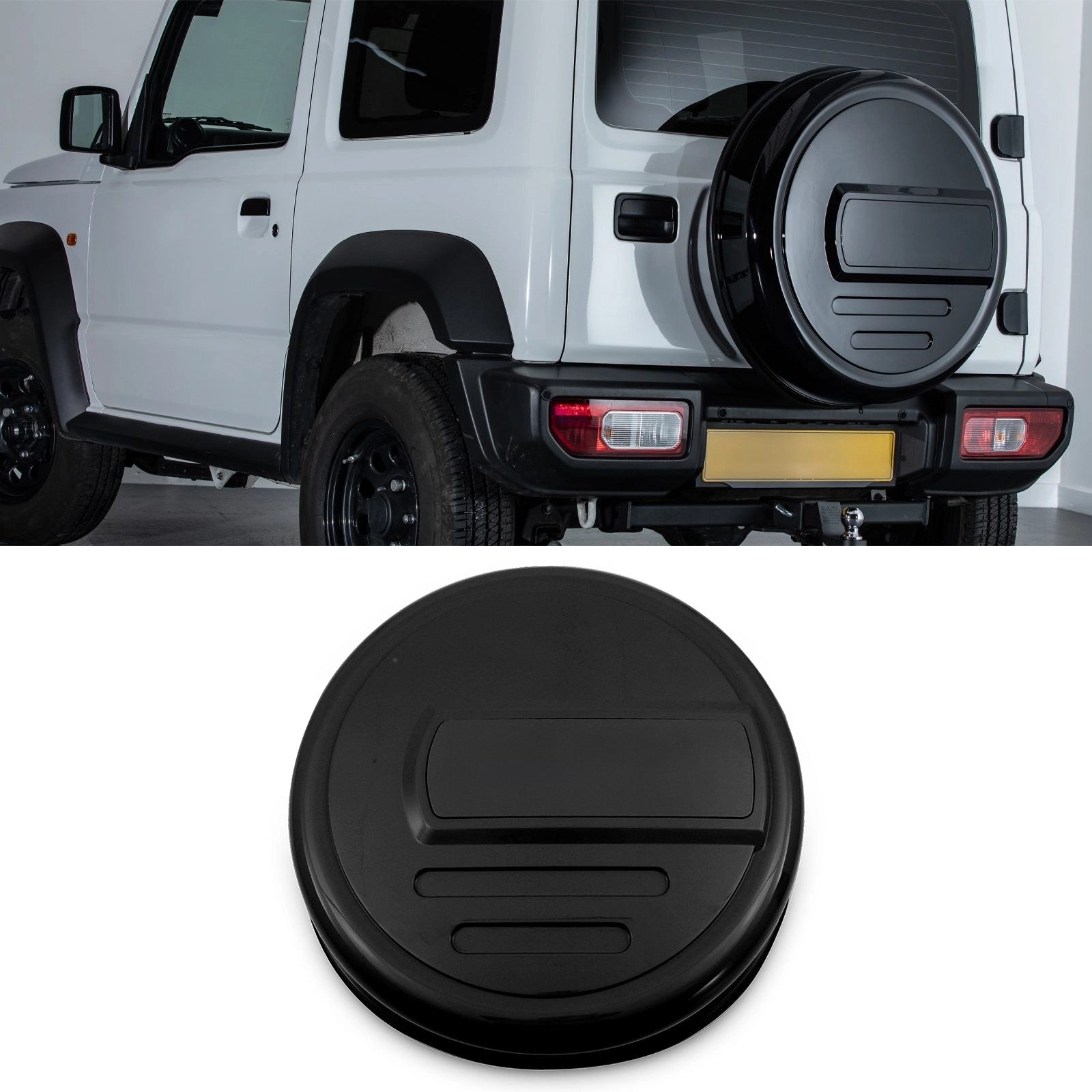 SuzukiJimnyJB642018+BlackPearlSpareWheelCover