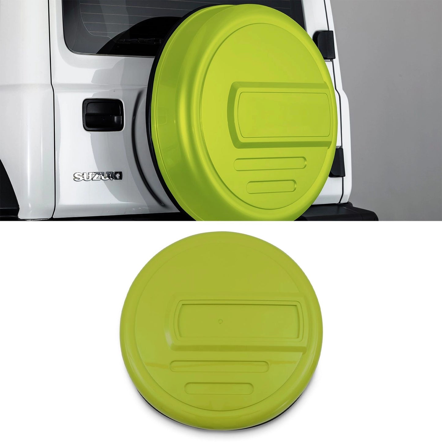 SuzukiJimnyJB642018+KineticYellowSpareWheelCover