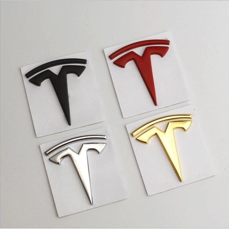 TeslaTLOGOMetalSelfAdhesiveEmblem/Badge