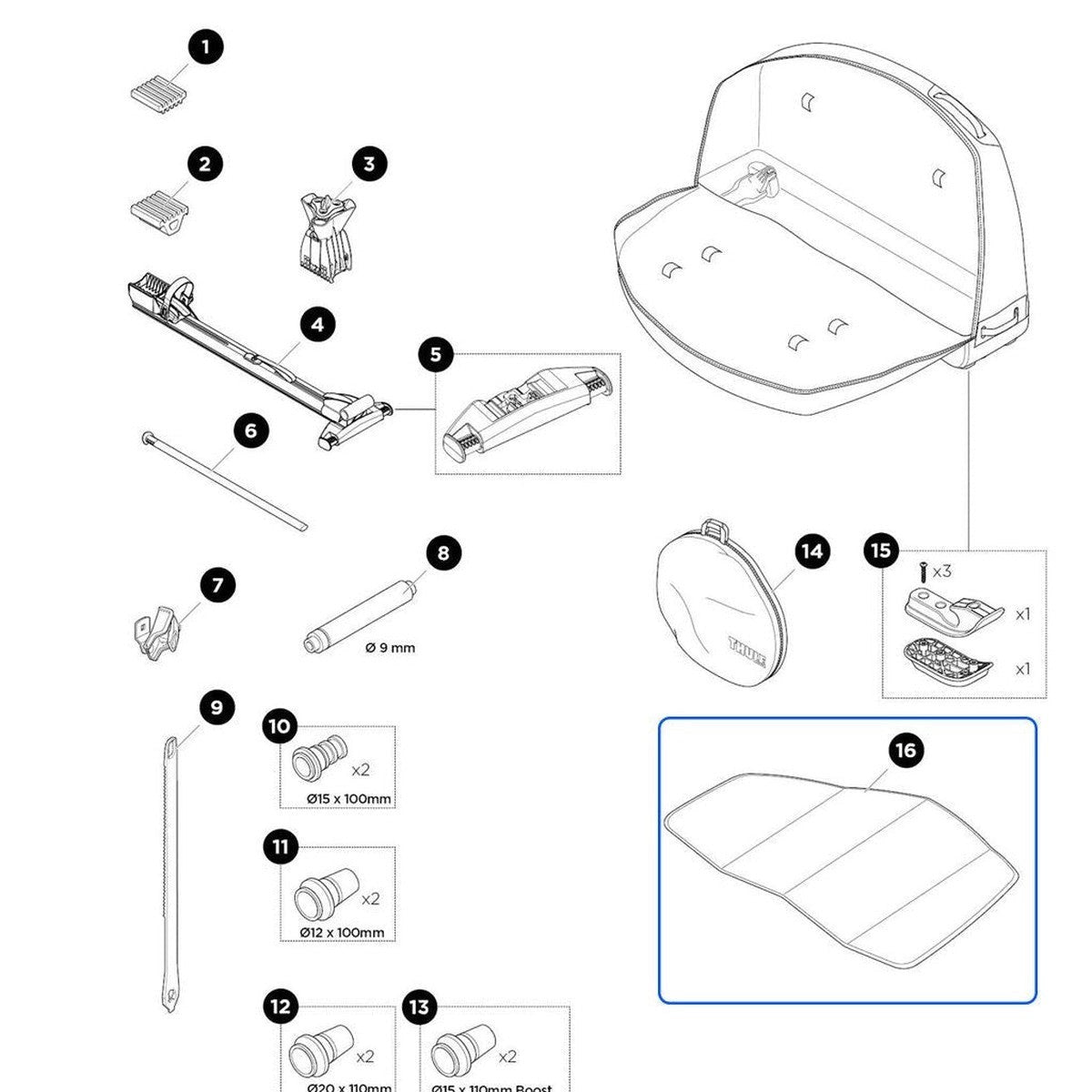 ThuleInsideBoardSpare/ReplacementPart1500052468/52468
