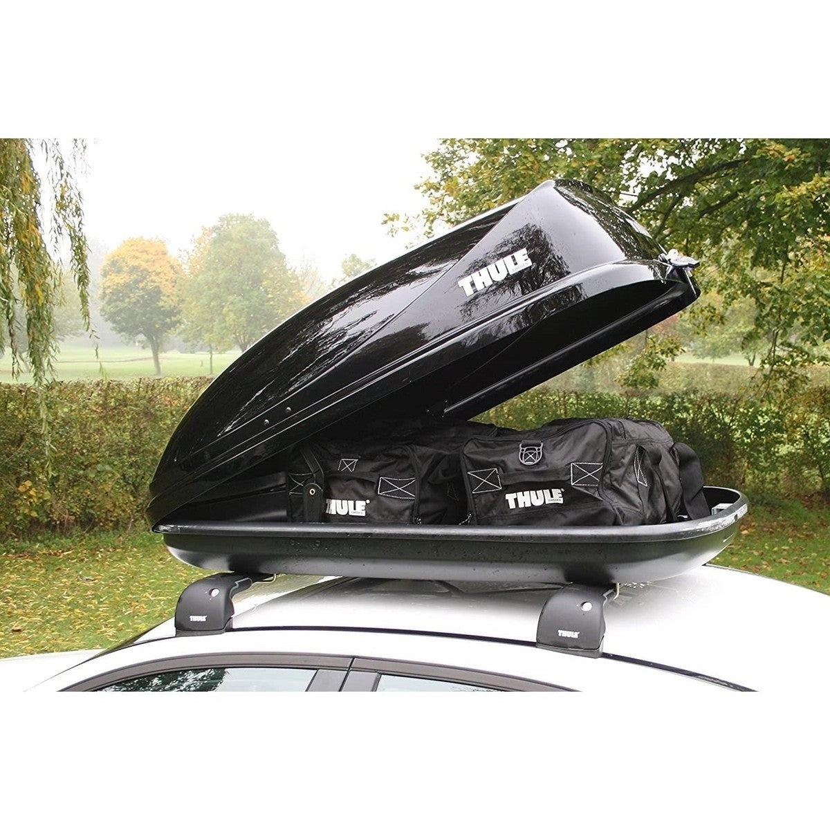 ThuleOcean80CarRoofBoxGlossBlackFinish320Litre