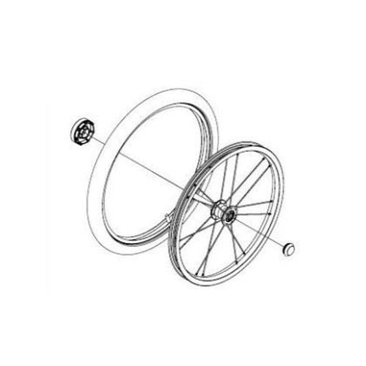 ThuleWheelAssembly18"-Right-ThuleGlide2(2018-X)ReplacementPart/Spare1500054553"
