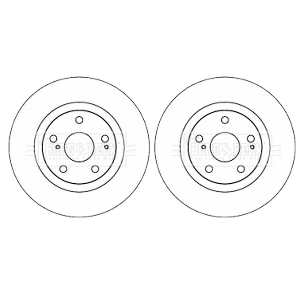 ToyotaAurisRearBrakeDiscs2XRav4Mk3Mk42008To20174351242050