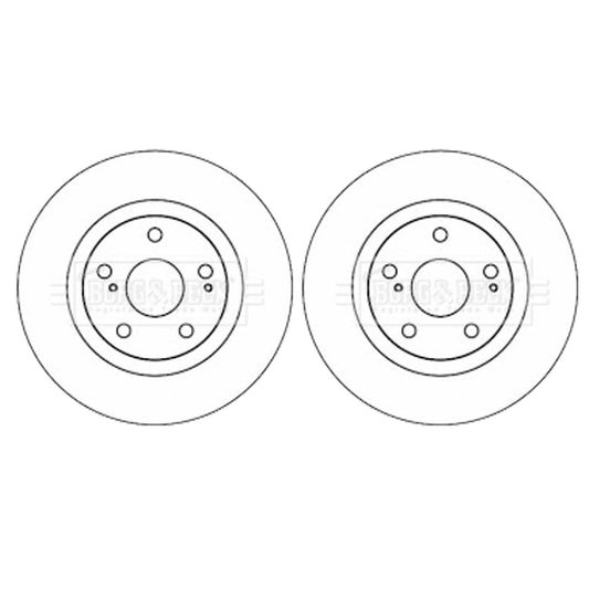 ToyotaAurisRearBrakeDiscs2XRav4Mk3Mk42008To20174351242050