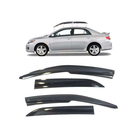 ToyotaCorolla2007To2013WindRainSmokeDeflectorsNonBreakable