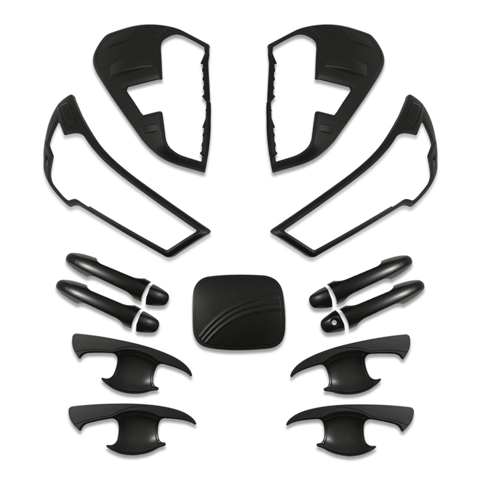 ToyotaHilux2020+BlackExteriorProtectiveTrimKit