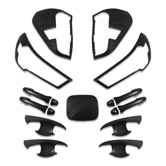 ToyotaHilux2020+BlackExteriorProtectiveTrimKit