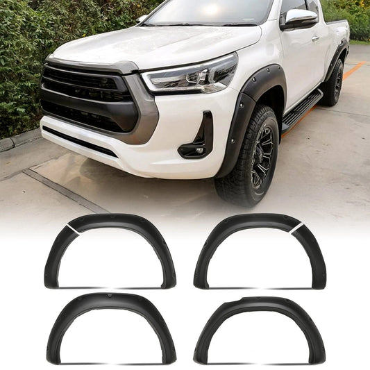 ToyotaHilux2021+70mmMatteBlackWheelArchSet