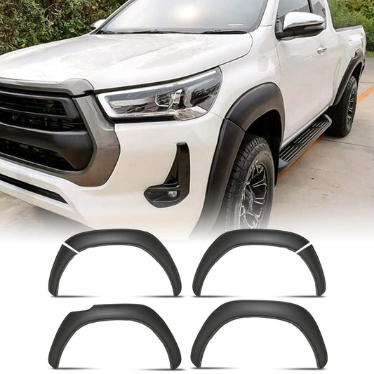 ToyotaHilux2021+MatteBlackWheelArchSet