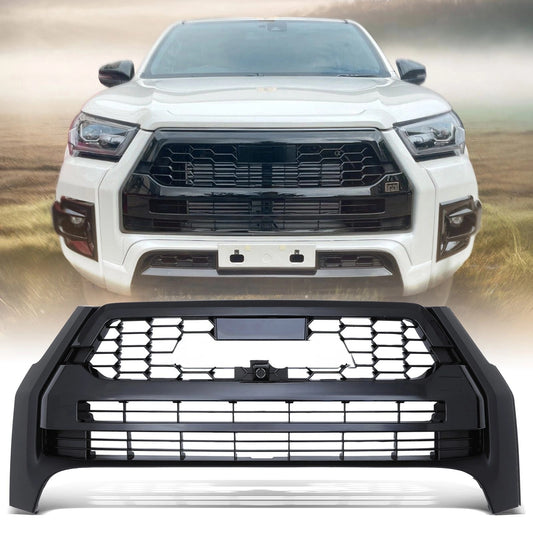 ToyotaHiluxInvincibleXMK92021+GlossBlackGRSportStyleFrontGrille