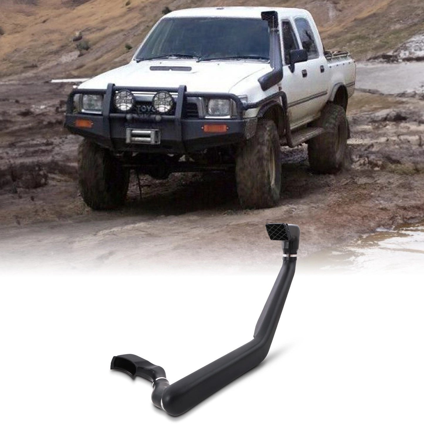 ToyotaHiluxMK51989-1997BlackSnorkelKit